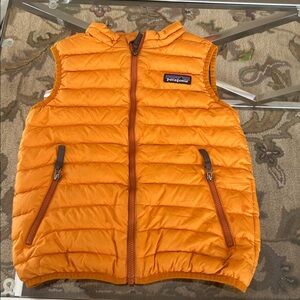 Patagonia Kids Orange Puffer Vest